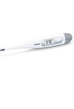 Beurer FT 09 Thermomètre Numérique Et Corporel, Résistant À L'Eau, Écran LCD Ave