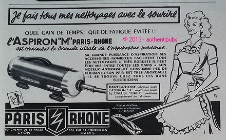 Publicite ancienne aspiron - publicite, "m"