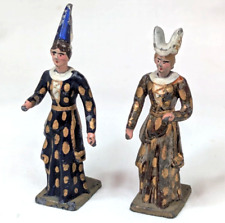 Lot de deux dames médiévales en plomb - CBG Mignot - Moyen Âge