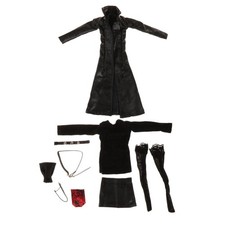 Ensemble veste en cuir pour