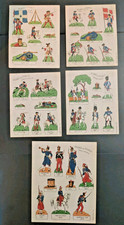 Editions Willeb  Soldats de France Soldats de carte à découper 5 planches