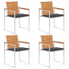 2x Acacia Solide Chaises de