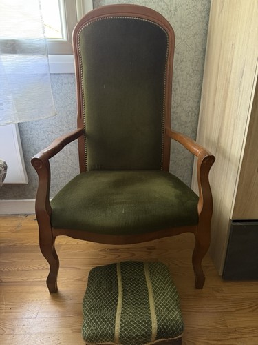 Fauteuil ancien bois avec - , son