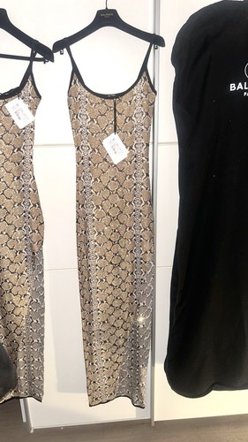 Robe balmain motif serpent - balmain,