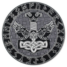 Thors Hammer Triquetra Back