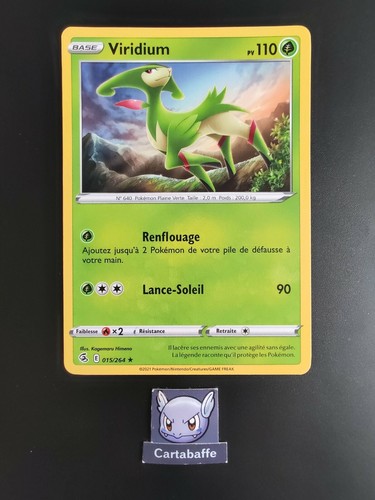Carte pokémon viridium - carte,