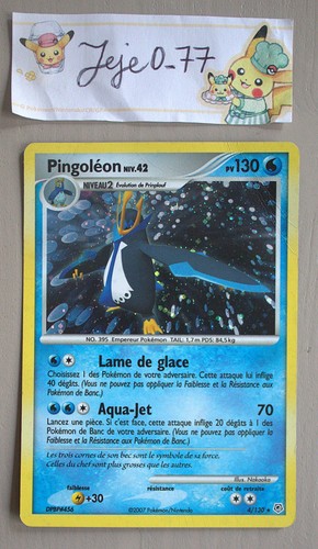 Carte pokémon holo pingoléon - carte,