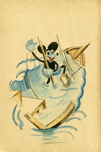 Mickey naufragé maquette - naufragé",
