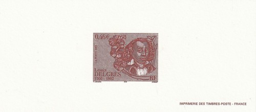Gravure epreuve timbre poste - epreuve,
