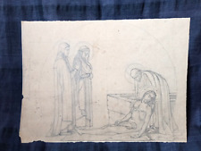 Projet de vitrail sur carton Ateliers Dagrand Bordeaux François-Maurice Roganeau