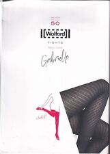 Collant WOLFORD GABRIELLE coloris Black. Taille XS. Diamond pattern tights.