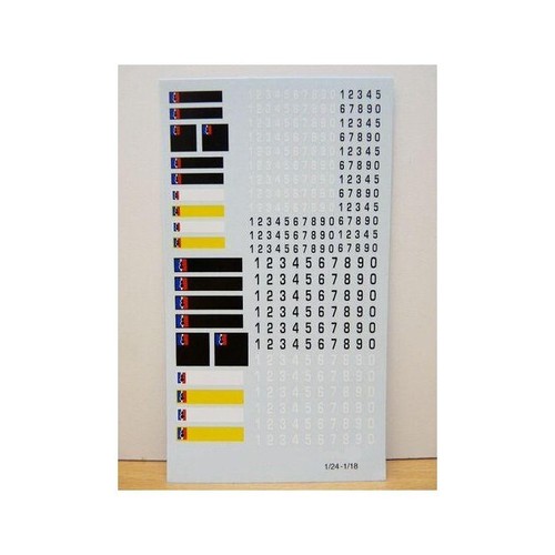 Set decalcomanies plaque - set,
