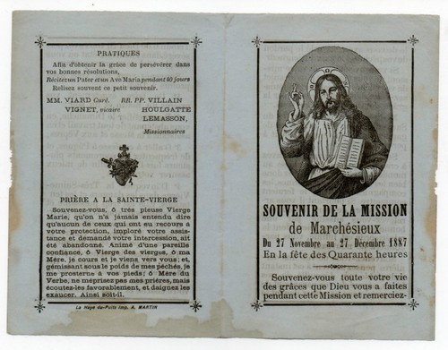 Souvenir mission de - la,