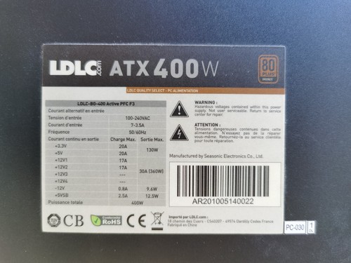 Alimentation atx - pc,