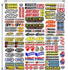 AUTOCOLLANTS MOTO SPONSOR 113