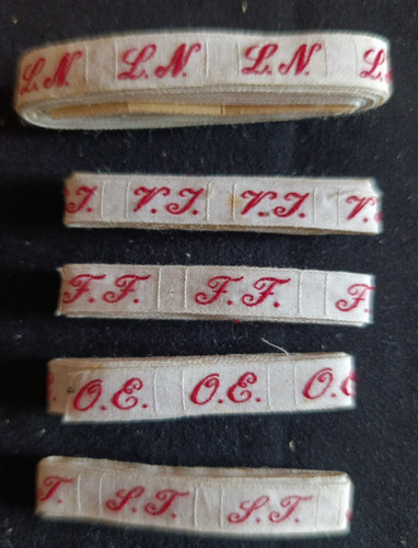 Lot ancien ruban initiale - ,