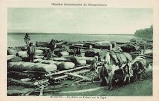 Iraq - MOSUL - An Assyrian kelek or raft on the Tigris river - Publ. Dominican M