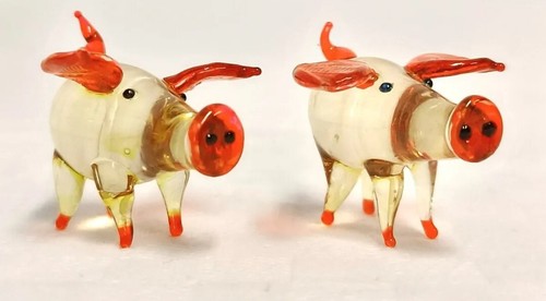 Cochon verre murano - en,