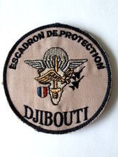 INSI. TISSU, ECUSSON, PATCH, AVIATION : " ESCADRON DE PROTECTION / DJIBOUTI "
