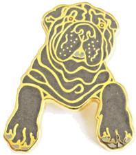 Pin's CHIEN SHARPEI ROBE BLEU Signé Balard TRES RARE #2/5 - N°74
