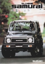 Catalogue Brochure Suzuki SJ413 Samurai 1989 Belgique en Français