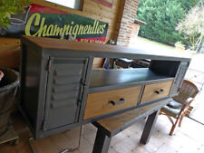 Fabrication sur mesure meuble Tv industriel bois métal