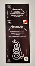 Ticket Billet de concert entier - Metallica Paris 13 juin 1993 Black Album