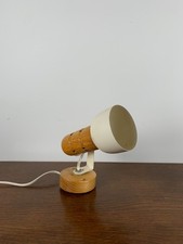 Lampe murale Targetti 1980 Italie bois & métal design minimaliste vintage