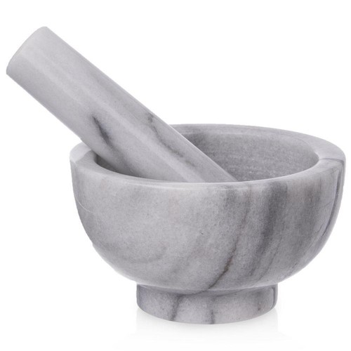 Mortier marbre avec pilon - marbre,