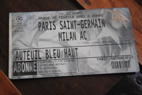 Ticket psg milan - psg, v