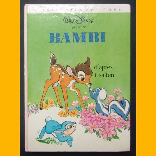 Bibliothèque rose bambi walt - rose,