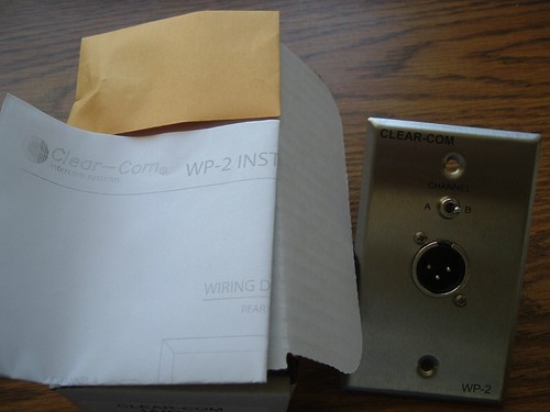 Clear com wall - wp-2, plate