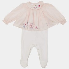 Baby Dior Pink Cotton Pyjama