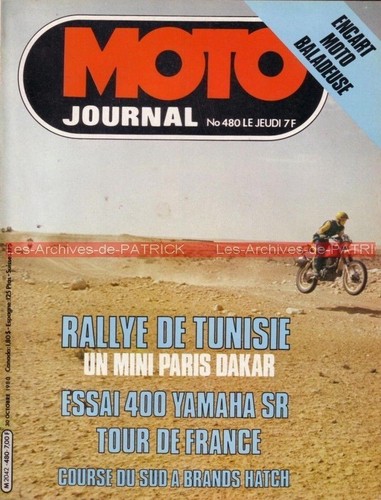 Moto journal 480 yamaha sr - journal,
