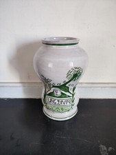 Albarelle vase de pharmacie en faïence ung.divin