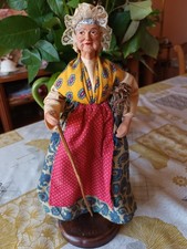 SANTON DE PROVENCE dame aux fagots 20CM ARGILE