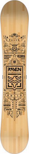 Solid raven snowboard - raven,
