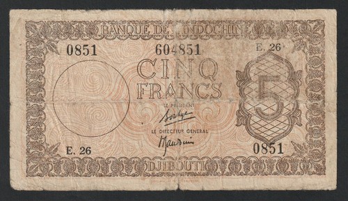 Francs djibouti 1945 - djibouti,,