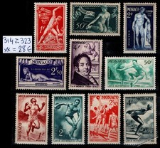 MONACO : 2 Séries n°314 à