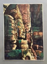 Angkor thom peinture sur - angkor,