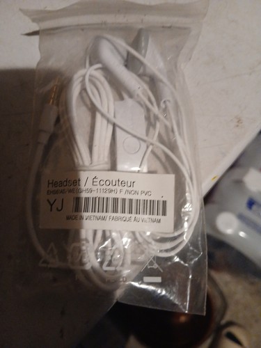 Ecouteur blanc samsung neuf - ecouteur,