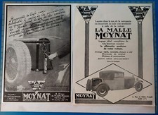 Lot deux publicités anciennes MALLE MOYNAT 1924 adverts