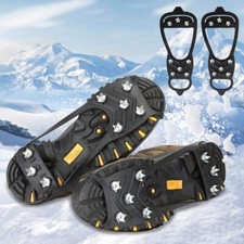 2 Paires Crampon à Neige Antidérapant Crampons Glace Traction Crampons Antidé...