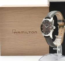 [N MINT /Box, Paper] Hamilton H324510 Jazzmaster Brown Qz Men's Watch JAPAN