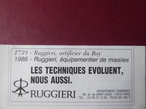 1986 pub ruggieri armement - 3/1986,