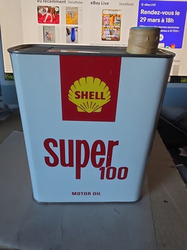 Bidon huile vintage shell - bidon,