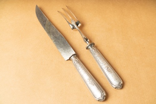 Paire couverts viande - couverts,