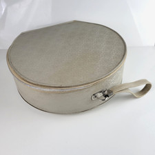 Valisette de Transport Ronde Vintage Zippée Mallette Début des Années 1970s Rare