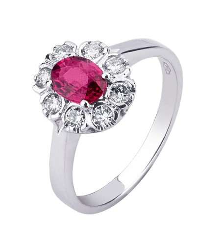 Bague blanc 18kt - bague, or