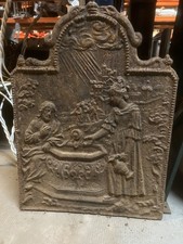 Plaque cheminée ancienne - plaque, de